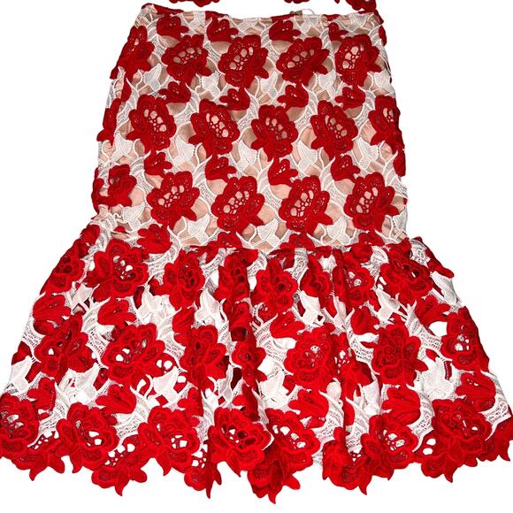 L’Atiste Byamy Dress Set Size L Jacquard lace Top and Skirt - Picture 3 of 7